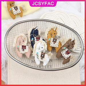 JCSYFAC Dễ Thương Vải màu hồng kẻ sọc Pony phim hoạt hình thú nhồi bông thêu động vật Trâm accessor cho phụ kiện quần áo