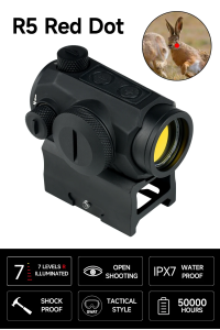 【Shipping From Manila+COD】100% Original Tactical 1x20mm R5 Red Dot Scope Sight with 1 Inch Riser for 20mm Mount