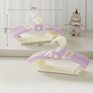 5Pcs Retractable Childrens Hangers Baby Hanger Non-Slip Etractable Display Hanger Save Space