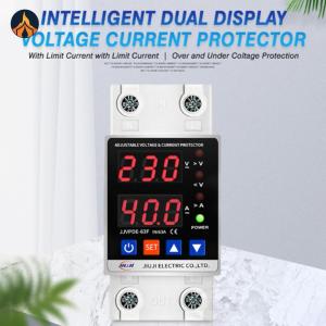 Overvoltage Protection Device 40A/63A 220V Overvoltage Over Current Protection Device Din Rail for Home Office Appliance [Jocestyle Store]