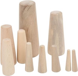 Soft Wood Plugs Tapered 10pcs Marine Tapered Thru Hull Emergency Soft Wood Log Plugs Conical for Boat Yacht Marine