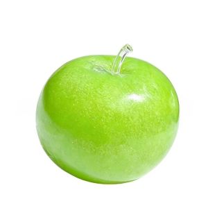 Green Slush Squishy Toy Non-Spring Moldable Fidget Squeeze Ball Crunchy Slush Sound Stress Relief Toy Cooling Sensory Toy for Kids Adults Summer Cute Fruit Decompression