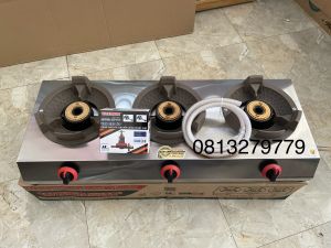 BẾP KHÈ 3 LÒ KIÊNG ĐÚC INOX CAO CẤP