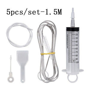5pcs Refrigerator Drain Unblocker Set Drain Hole Clean Brush Refrigerator Drain Pipe Clean Tool