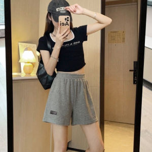 Womens Soft Comfy Waffle Shorts Loose Fit Casual Shorts for Home & Outdoor