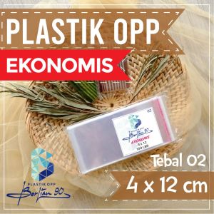 Plastik Opp 4x12 Cm 02 Micron / Plastik Lem / Plastik Opp Seal