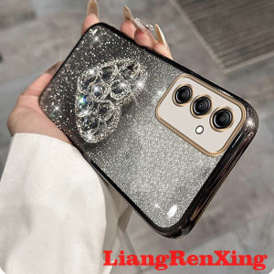 Casing Samsung A55 5G 2023 Samsung A35 phone case softcase silicone shockproof shockproof cover new design luxury airbag bracket for girl with Holder sfqnzj01