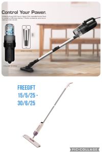 ELUXGO EC25 VACUUM CLEANER WIRED 600 WATT (FREE SPRAY MOP)