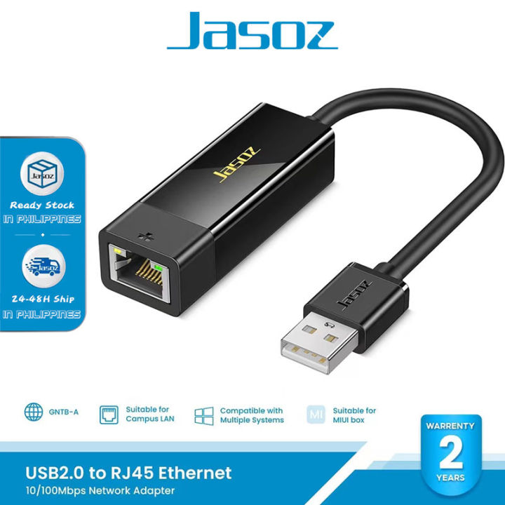 Jasoz USB to Lan Adapter USB 3.0 2.0 Adapter USB to RJ45