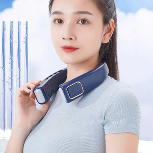 New hanging neck air cooler Neck Fan Cooling Ice Porcelain Usb Rechargeable Body Outdoor Sports Lazy Student Classes Bladeless