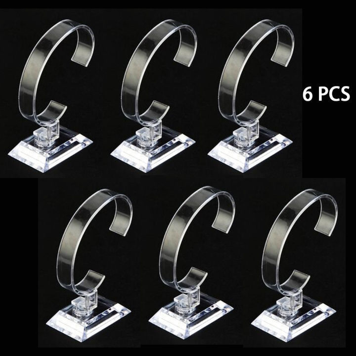 6 Pack Watch Display Stand, C Shape Single Watch Bracelet Display Rack ...