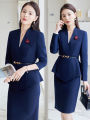 RYRYSTYLE Front Desk Work Attire Female Receptionist Dental Hotel Professional Suit Spring and Autumn Beauty Salon Jewelry Store High-end. 