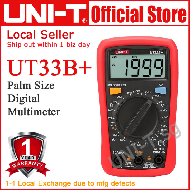 UNIT UT33A+ UT33B+ UT33C+ UT33D+ Palm Size Digital Multimeter Lazada