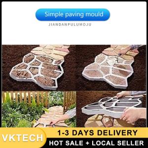 Garden Pavement Mold DIY Paving Cement Brick Stone Road Concrete Path Maker