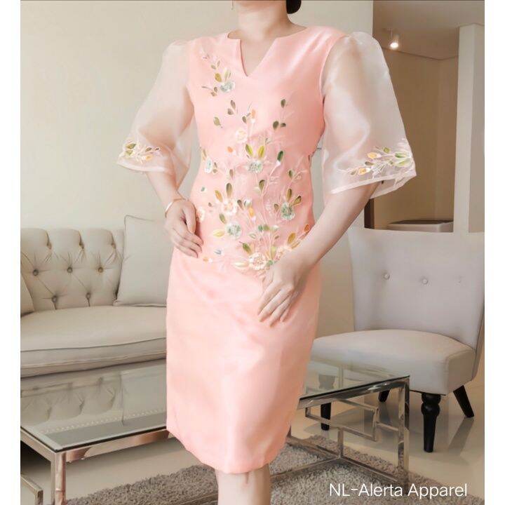 Pink filipiniana clearance