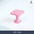 Etivo K03 Clover Cabinet Door Knob Handle Flower | Tarikan Pintu Kenop Laci Lemari Anak Bunga. 