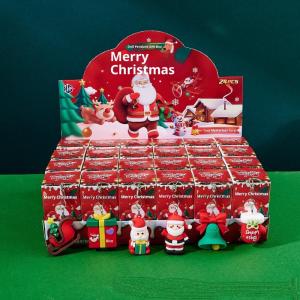 QUANSEN Christmas Series Doll Keychain Gift Box Toy Kawaii Santa Claus Xmas Tree Elk Keyring Bag Pendant Toys Christmas Gifts