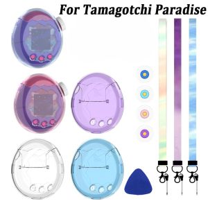 UTOPUS Crystal PC Protective Case Dustproof Transparent Hard Shell  Anti-Scratch Clear Cover for Tamagotchi Paradise Game Console Accessories