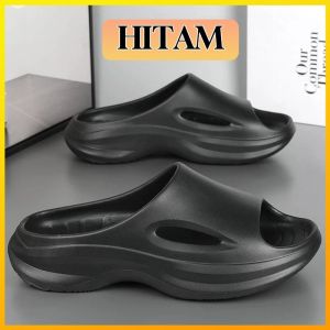 Sandal Slide Pria Keren Terbaru Empuk EVA Casual Premium Sendal Pria Cowok Kekinian Karet Jelly Casual Anti Slip Platform