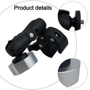 Hozzby Adjustable Round Tube Clamp Bracket For Starlink Mini Mount - Durable Aluminum Alloy 240x100x30mm 【Ready Stock】