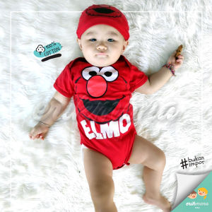 baju bayi jumper bayi baju anak karakter elmo lucu