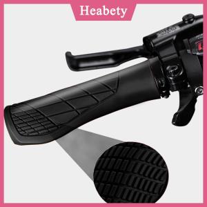 Heabety  1 cặp xe đạp Grips chống sốc Xe Đạp Handlebar bìa chống trượt có thể khóa Grips Ergonomic đi xe đạp cao su xử lý Grips
