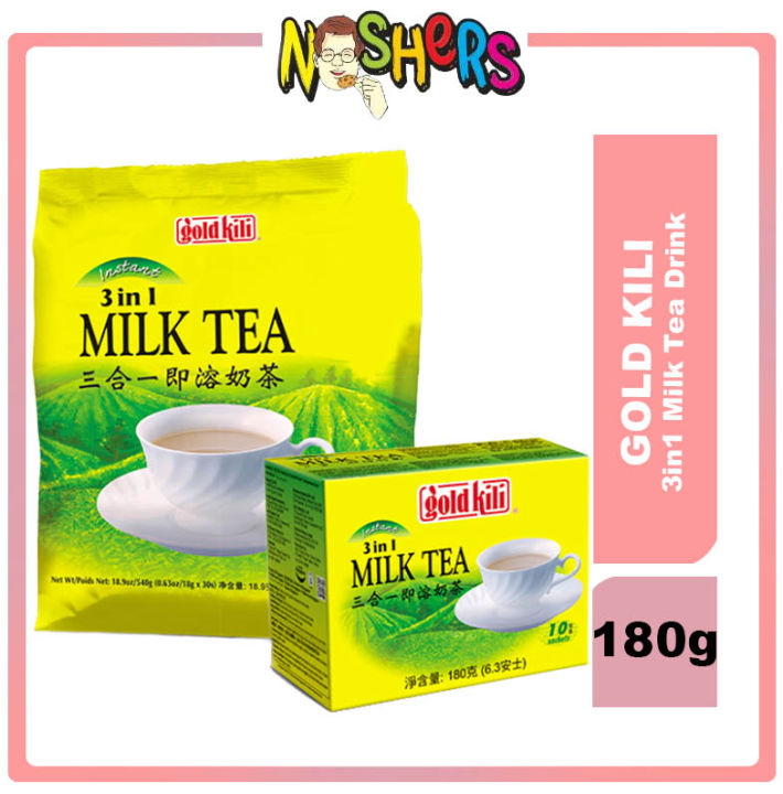 Noshers Gold Kili Instant 3in1 Milk Tea Drink Powder 180g (10Sachets ...