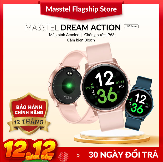 [CHÍNH HÃNG] Đồng Hồ Thông Minh Masstel Dream Action - Smartwatch màn ...