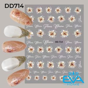 Miếng Dán Móng Tay 3D Nail Sticker Hoa flower Collection Hoạ Tiết Hoa Cúc Và Hoa Màu CS144 / CS145 / CS147