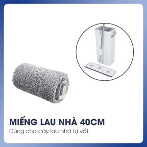 Bộ lau nhà thông minh xoay 360 độ tự vắt  2 ngăn sàn nhà sạch khô nhanh Geraki-Happy Home 4U
