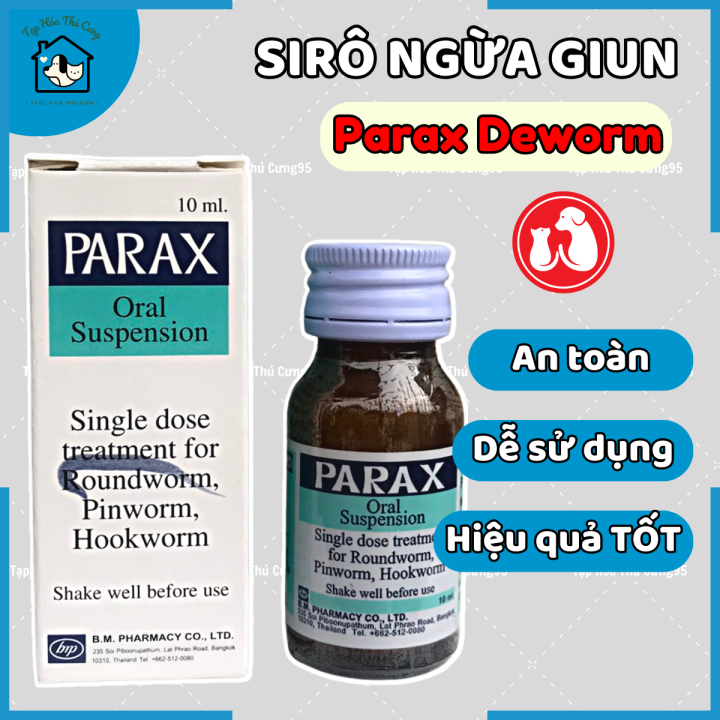 So Sánh Thuốc Tẩy Giun Parax Với Các Sản Phẩm Khác