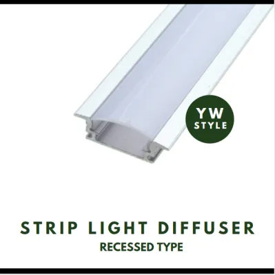 LED Strip Light Diffuser Channel Aluminium Profile 1meter Surface Mount Recessed