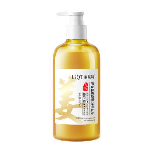 LIQT Ginger Shampoo Ginseng Polygonum Multiflorum Herbal Essence Anti-hair loss Scalp Care 500ml/Bottle