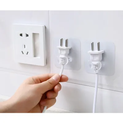 Combo 10 Móc Treo Dây Điện Dán Tường Trong Suốt Treo Ổ điện đồ dùng trong nhà