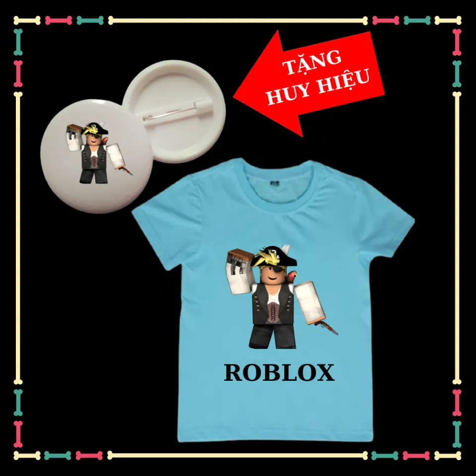 Áo thun ngắn tay in hình roblox dành cho bé trai | Lazada.vn