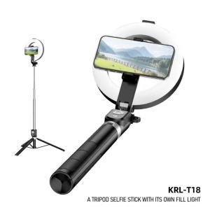 Selfie Stick Tripod KRL-T18 Terbaru multifungsi (INDAH ACC)
