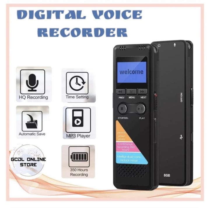 พร้อมส่ง Voice Recorder เครื่องอัดเสียง/เครื่องบันทึกเสียง 32GB/64GB เสียงดี ชัดมาก วิธิเครื่องอัดเสียงงาย