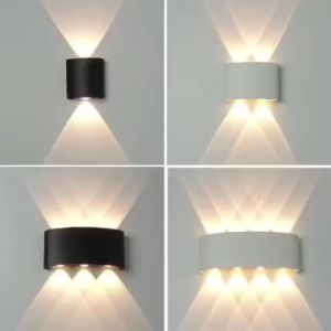 Đèn hắt tường 2 đầu treo gắn trang trí decor tường sảnh điện 220v trong nhà ngoài trời chống nước