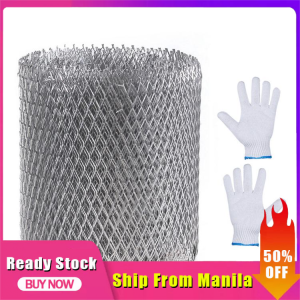 【Ready Stock】Aluminium alloy Mesh Gutter Guards Anti-rust Gutter Protection Covers 6m/19.68ft Length Mesh Guards Leaf Protector to Avoid Roof Clogged Downspouts vividly