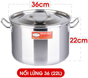 Bộ Nồi Lửng size từ 24cm-48cm (INOX 430 INOX 304) CAO CẤP Nấu Được Mọi Loại Bếp