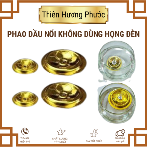 Phao dầu nổi dùng thắp đèn kèm dây bấc