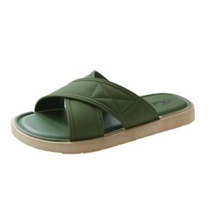 VEBLEN Sandal Flat Slides Wanita Cewek Perempuan Fashion Gaya Korea Style Nyaman Empuk Kekinian
