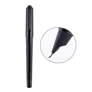 Smooth Writing Pen Business Pen Metal Fountain Pen Bent Nib Calligraphy Pen Stationery Pen Gift for Student Teacher