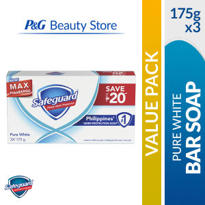 [VALUE PACK] Safeguard Pure White Bar Soap 175g