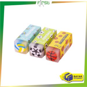 FH-A74 Penghapus Pensil Karakter Motif Kartun Eraser Pencil Warna Warni Lucu /  Alat Tulis Penghapus