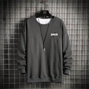 Promo Sweater Keren Kaos Pria Distro SHCK Crewneck Cowok Trendy Sweatshirt Elegan Sweter Kekinian