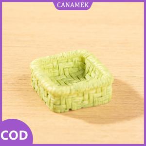 CANAMEK✨ 1 12 Nhà búp bê mô phỏng Giỏ tre Ghế Chổi quét rác Nội thất thu nhỏ trang trí nhà búp bê Phụ kiện nhà búp bê