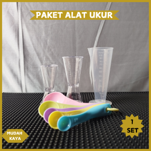 PAKET ALAT UKUR | PAKET ALAT TAKAR 1 SET | GELAS TAKAR 1 SET