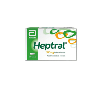 Heptral 500mg Liver Tonic Health Detox Liver Function Support 20 Tablets / ABBOTT HEPTRAL  ADEMETIONINE LIVER FATIGUE