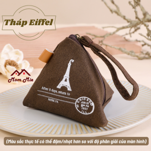 [MỚI] Túi mini vintage HÌNH TAM GIÁC đựng son thỏi mỹ phẩm size nhỏ kết hợp làm móc khóa xinh xắn - I046. Lipstick bag